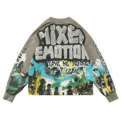 MIXED EMOTION “UFO” Long Sleeve Sweatshirts