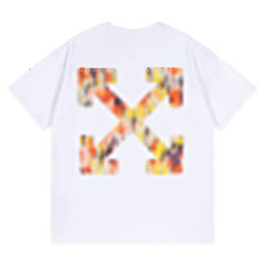 Off White Arrow Pattern Printed T-Shirt