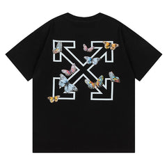 Off White Arrow Pattern Printed T-Shirt