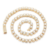 Men's Flap Clasp Zirconia Rock Candy Necklace #CHA230