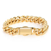Men's Spring Clasp Cuban Bracelet #CHA044