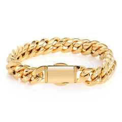 Men's Spring Clasp Cuban Bracelet #CHA044