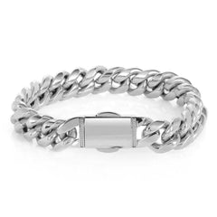 Men's Spring Clasp Cuban Bracelet #CHA044