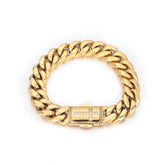 Men's Micro-paved Zirconia Spring Snap Bracelet #CHA192