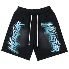 Hellstar Graffiti Washed Shorts