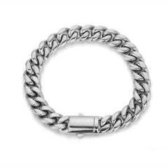 Men's Spring Clasp Cuban Bracelet #CHA064