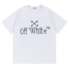 Off White Logo Pattern Printed T-Shirt