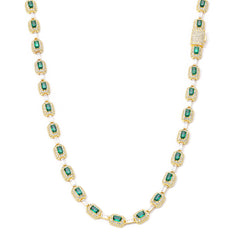 Women's Emerald Zirconia Necklace #CHA310