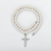 Women's Cross Pearl Necklace #ZZ012