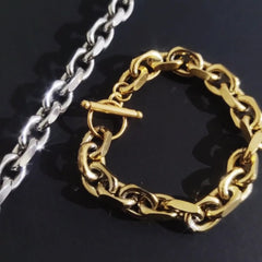 Men's Titanium Steel Cuban Bracelet #CHA060