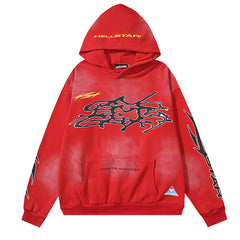 Hellstar Studios Washed Distressed Hoodie