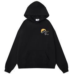 RHUDE Letter sunset print Hoodie