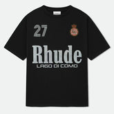 RHUDE Men's Black Script Crest T-Shirt