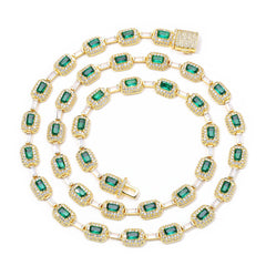 Women's Emerald Zirconia Necklace #CHA310