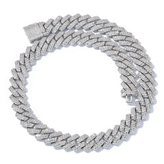 Men's Diamond-shaped Zircon Necklace #CHA013