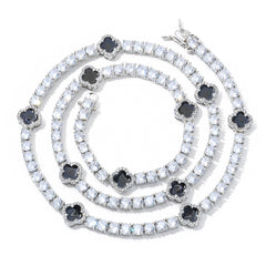 Women's Four-leaf Clover Diamond Zircon Necklace #CHA289