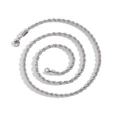 Men's Stainless steel twist Necklace #CHA094