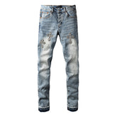 Purple Brand Crystal Diamond Jeans #9132