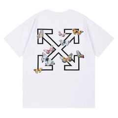 Off White Arrow Pattern Printed T-Shirt