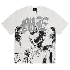 MIXED EMOTION “Beach” Rhinestone Tee