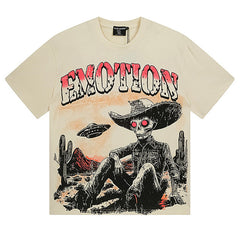 MIXED EMOTION Skeleton Cowboy Tee