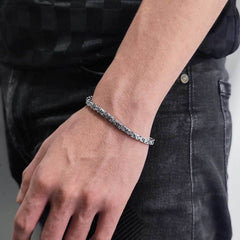 Men's Titanium Steel Cuban Bracelet #CHA117