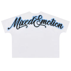 MIXED EMOTION Rhinestone Cropped Tee
