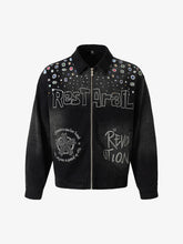 Spray-dyed Gradient Multi-layered Print Jacket