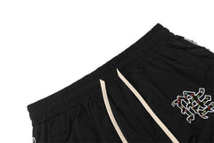 MIXED EMOTION “ME” Rhinestone Shorts