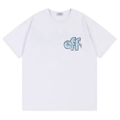 Off White Logo Pattern Printed T-Shirt