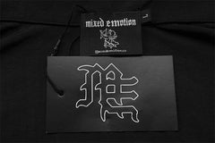 MIXED EMOTION “ME” Rhinestone Zip Up Shirt Tee