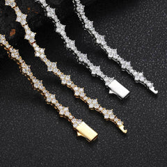 Women's Spring Clasp Airplane Tennis Necklace #CHA258