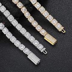 Men's Flap Clasp Zirconia Rock Candy Necklace #CHA230