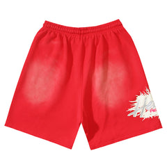 Hellstar Classic Letter Avatar Washed Shorts