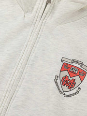 Retro Embroidered College Detachable Hoodie