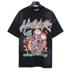 HELLSTAR Skeleton Couple T-shirt
