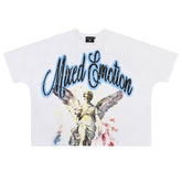 MIXED EMOTION Rhinestone Cropped Tee