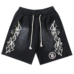 Hellstar Graffiti Washed Shorts
