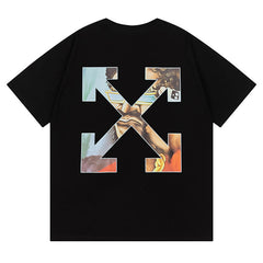 Off White Arrow Pattern Printed T-Shirt