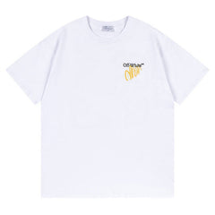 Off White Arrow Pattern Printed T-Shirt