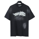 HELLSTAR Letter Pattern T-shirt