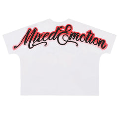 MIXED EMOTION Rhinestone Cropped Tee