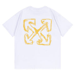 Off White Arrow Pattern Printed T-Shirt