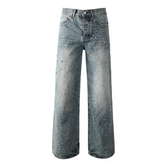 Purple Brand Crystal Diamond Jeans #9129