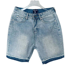 MIXED EMOTION Rhinestones Denim Shorts