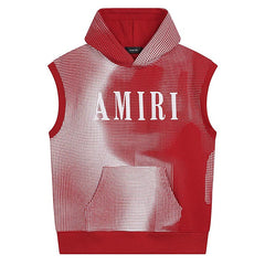 AMIRI Flock Hooded Sleeveless Sweatshirt