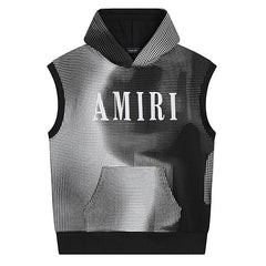 AMIRI Flock Hooded Sleeveless Sweatshirt