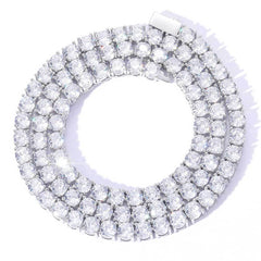 Men's Spring Clasp Tennis Chain Zirconia Necklace #CHA005