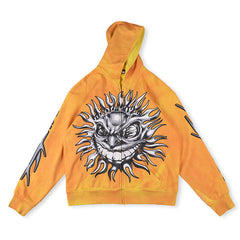HELLSTAR Sun Zip-Up Hoodie