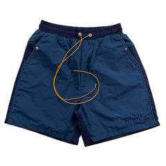 RHUDE Colorblock Embroidered Letters Shorts